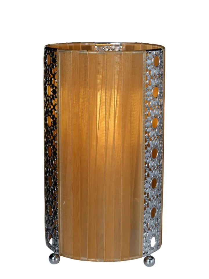 näve Tischleuchten<Tischleuchte "SHERYL" in braun - (L)12.5 cm x (B)12.5 cm x (H)23 cm