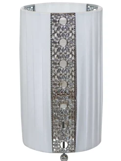 näve Tischleuchten<Tischleuchte "SHERYL" in weiß - (L)12.5 cm x (B)12.5 cm x (H)23 cm