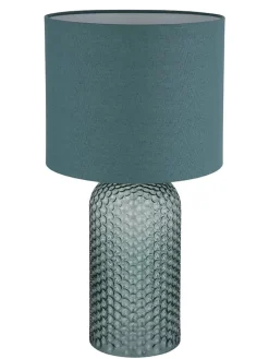Globo lighting Tischleuchten<Tischleuchte "Sofia" in Petrol - (H)50 x Ø 26,5 cm