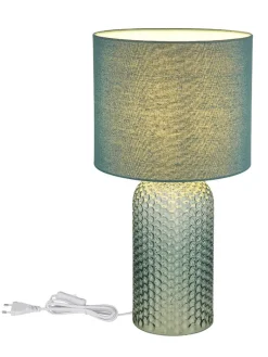 Globo lighting Tischleuchten<Tischleuchte "Sofia" in Petrol - (H)50 x Ø 26,5 cm