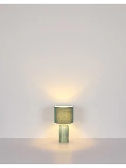 Globo lighting Tischleuchten<Tischleuchte "Sofia" in Petrol - (H)50 x Ø 26,5 cm