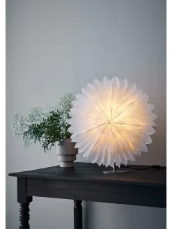 Marksljöd Tischleuchten<Tischleuchte "Solina" in Weiß/ Silber - (B)60 x (H)62 x (T)10 cm