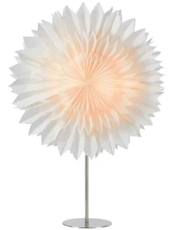 Marksljöd Tischleuchten<Tischleuchte "Solina" in Weiß/ Silber - (B)48 x (H)75 x (T)16 cm