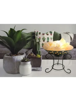 Globo lighting Tischleuchten<Tischleuchte "Stone" in Schwarz/ Creme - (H)25,4 x Ø 25,4 cm