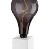 GILDE Tischleuchten<Tischleuchte "Würfel" in Weiß/ Schwarz - (B)10 x (H)10 x (T)19 cm