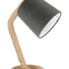 FISCHER & HONSEL Tischleuchten<Tischleuchte "Yara" in Beige/ Grau - (B)25 x (H)37,5 cm