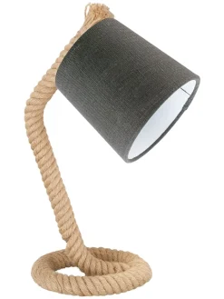 FISCHER & HONSEL Tischleuchten<Tischleuchte "Yara" in Beige/ Grau - (B)25 x (H)37,5 cm