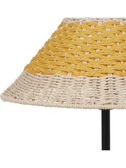 Beliani Stehleuchten<Tischleuchten MOMBA in Beige/Gelb/Schwarz - (W) 30 x (H) 40 x (L) 30 cm
