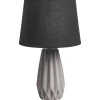 Beliani Stehleuchten<Tischleuchten MONTAGUA in Grau/Schwarz - (W) 28 x (H) 46 x (L) 28 cm