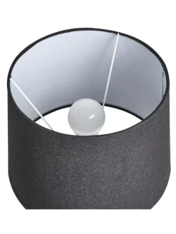 Beliani Stehleuchten<Tischleuchten MONTAGUA in Grau/Schwarz - (W) 28 x (H) 46 x (L) 28 cm