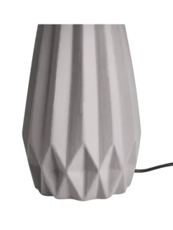 Beliani Stehleuchten<Tischleuchten MONTAGUA in Grau/Schwarz - (W) 28 x (H) 46 x (L) 28 cm