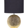 Beliani Stehleuchten<Tischleuchten NASVA in Gold/Schwarz - (W) 35 x (H) 51 x (L) 35 cm