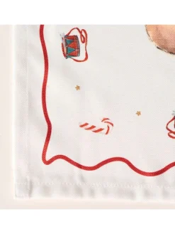 Boltze Küchentextilien|Tisch- & Küchentextilien<Tischläufer "Bailey" in Weiß/ Rot - (L)140 x (B)40 cm