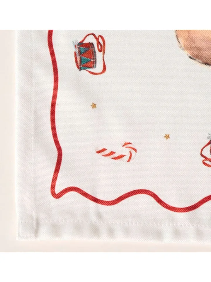 Boltze Küchentextilien|Tisch- & Küchentextilien<Tischläufer "Bailey" in Weiß/ Rot - (L)140 x (B)40 cm