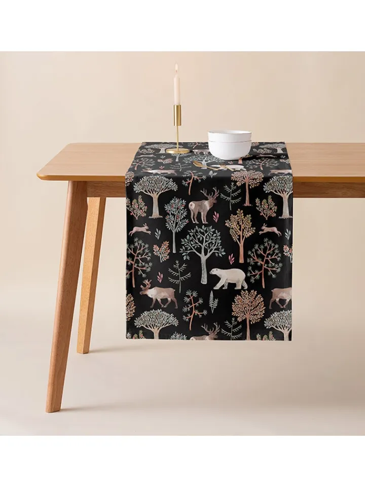 Mint Rugs Küchentextilien|Tisch- & Küchentextilien<Tischläufer "Christmas Artic" in Schwarz/ Bunt