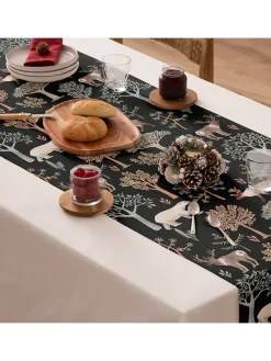 Mint Rugs Küchentextilien|Tisch- & Küchentextilien<Tischläufer "Christmas Artic" in Schwarz/ Bunt