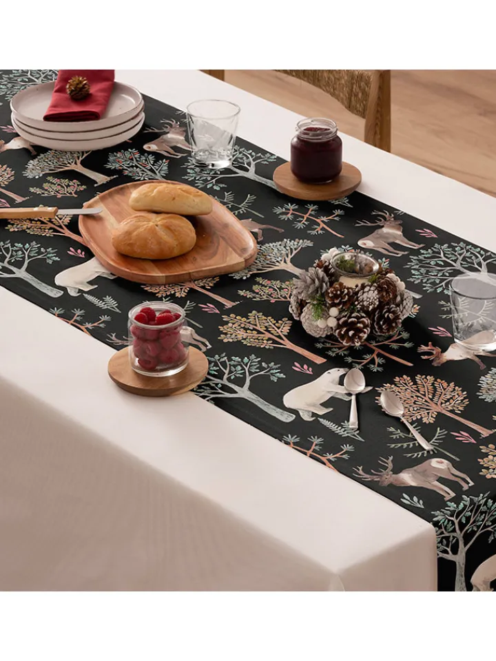 Mint Rugs Küchentextilien|Tisch- & Küchentextilien<Tischläufer "Christmas Artic" in Schwarz/ Bunt
