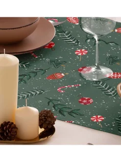 Mint Rugs Tisch- & Küchentextilien|Küchentextilien<Tischläufer "Christmas Maison" in Grün/ Rot