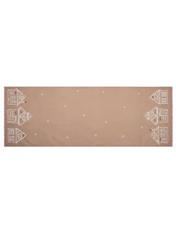 Clayre & Eef Küchentextilien|Tisch- & Küchentextilien<Tischläufer in Beige - (L)140 x (B)50 cm