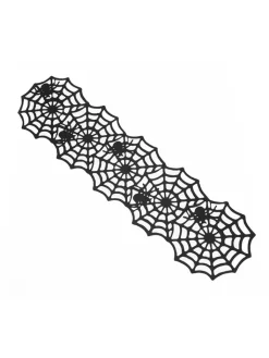 CHAKS Küchentextilien<Tischläufer in Schwarz - (L)148 x (B)41 cm