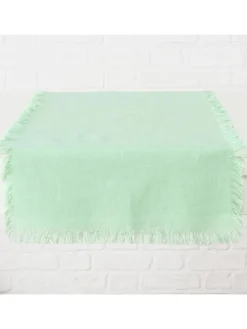 Boltze Küchentextilien<Tischläufer "Lenea" in Grün - (L)140 x (B)40 cm