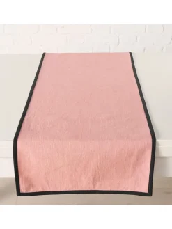 Boltze Küchentextilien<Tischläufer "Rosay" in Hellrosa - (L)140 x (B)40 cm