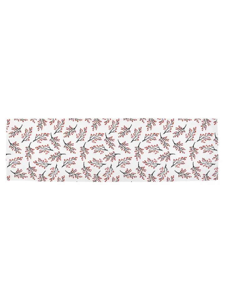 Butter Kings Tisch- & Küchentextilien<Tischläufer "Rowan berries" in Rot/ Schwarz/ Weiß - (L)140 x (B)40 cm
