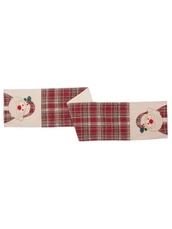 Bizzotto Küchentextilien|Tisch- & Küchentextilien<Tischläufer "Santa" in Rot/ Beige - (L)182 x (B)33 cm