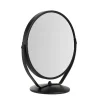 Homla Spiegel<Tischspiegel "Makeda" in Schwarz - (B)21,5 x (H)23 x (T)12 cm