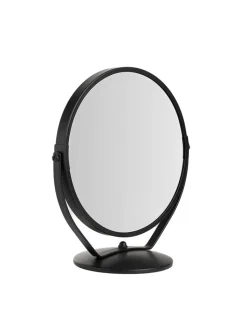 Homla Spiegel<Tischspiegel "Makeda" in Schwarz - (B)21,5 x (H)23 x (T)12 cm