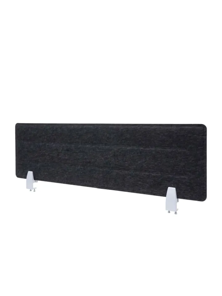 MCW Paravents<Tischtrennwand G76, 100x30cm schwarz