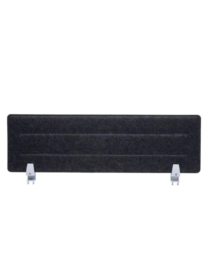 MCW Paravents<Tischtrennwand G76, 100x30cm schwarz