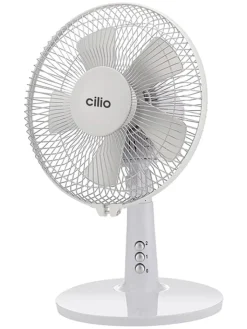 Cilio Klima & Haushalt<Tischventilator "Vento 27" in Weiß - (H)40 cm