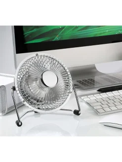 Cilio Klima & Haushalt<Tischventilator "Vento" in Silber - (H)14,5 cm