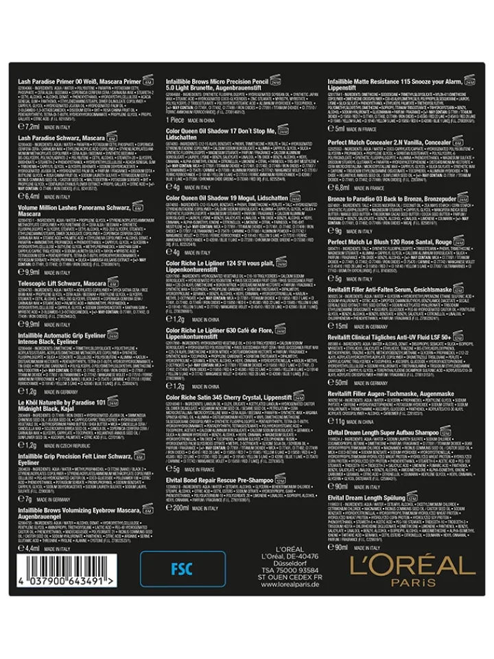 L'Oréal Paris Adventskalender<24tlg. Adventskalender "24 Beauty-Highlights"