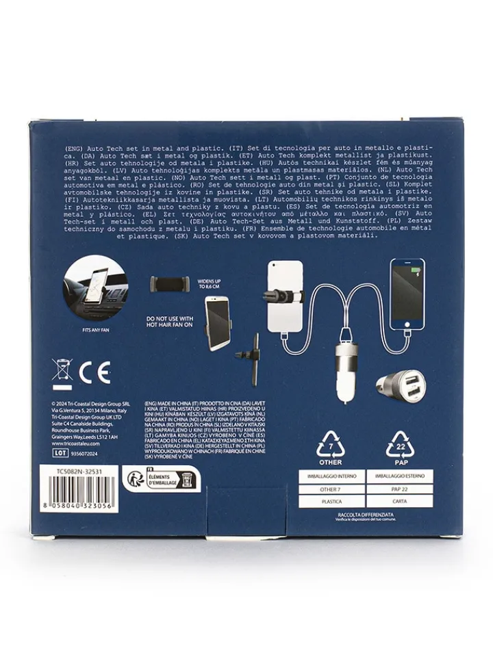 Tri-Coastal Design Technikzubehör<2tlg. Autozubehör-Set in Schwarz