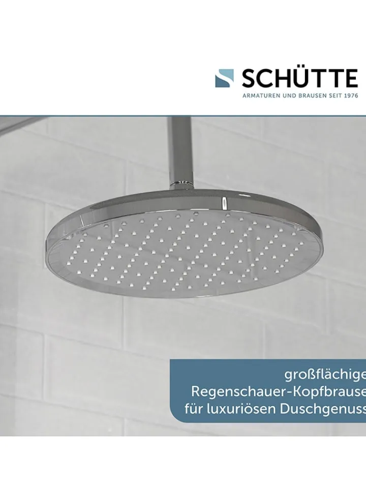 Schütte Badarmaturen<6tlg. Überkopfbrause-Set ''Madrid'' in Chrom