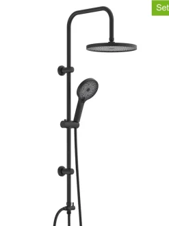 Schütte Badarmaturen<6tlg. Überkopfbrause-Set ''Valencia'' in Schwarz