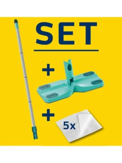 Leifheit Putz- & Waschutensilien<3tlg. Bodenwischer-Set "Clean & Away" in Türkis
