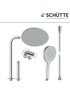 Schütte Badarmaturen<5tlg. Brause-Set ''Karibik'' in Chrom/ Hellgrau
