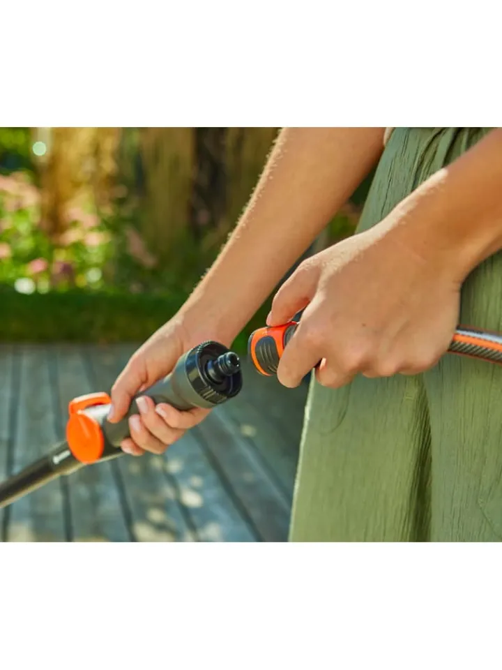 Gardena Gartendekoration<3tlg. Cleansystem-Set mit Stiel "Hard" in Schwarz