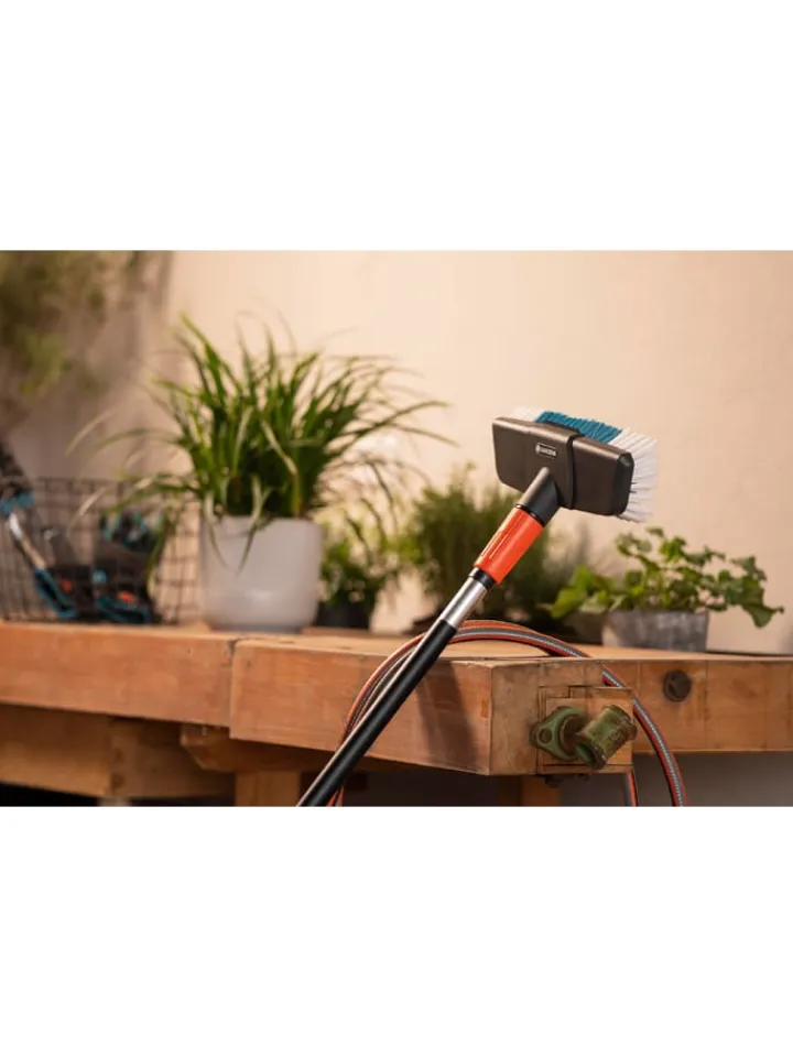 Gardena Gartendekoration<3tlg. Cleansystem-Set mit Stiel "Hard" in Schwarz