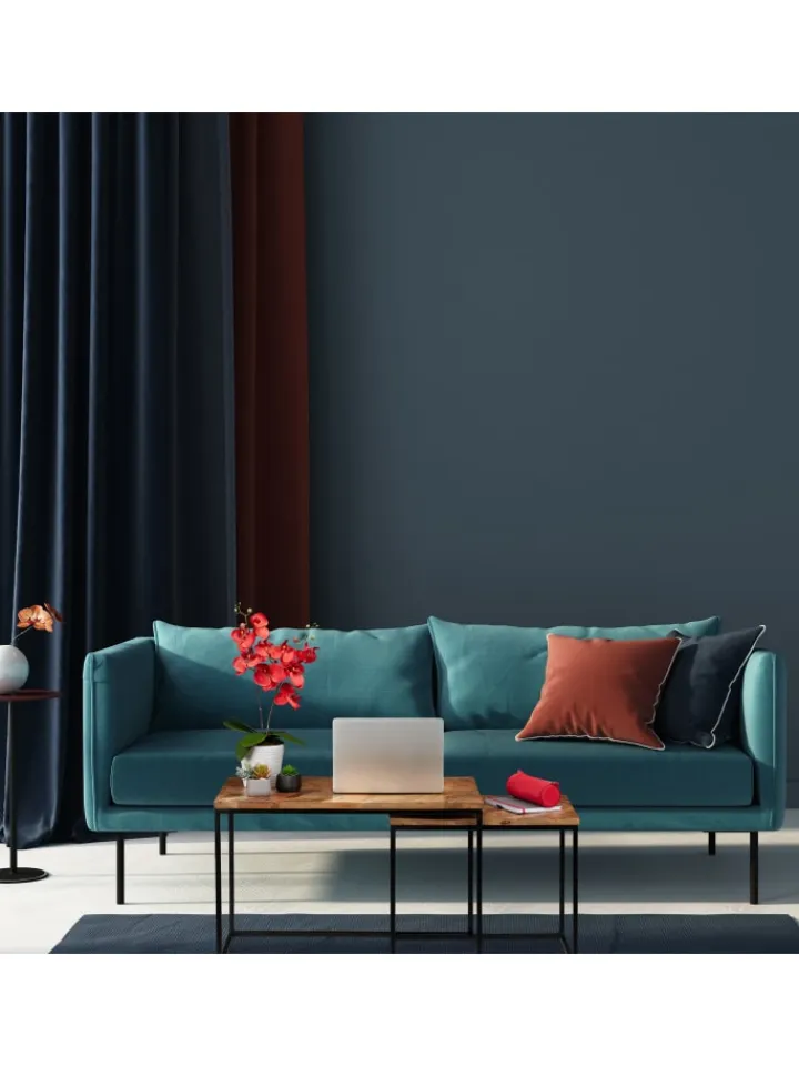 relaxdays Tische<2tlg. Couchtisch Set in Natur/Schwarz