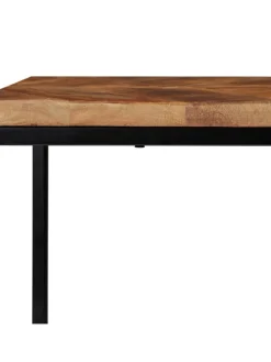 relaxdays Tische<2tlg. Couchtisch Set in Natur/Schwarz