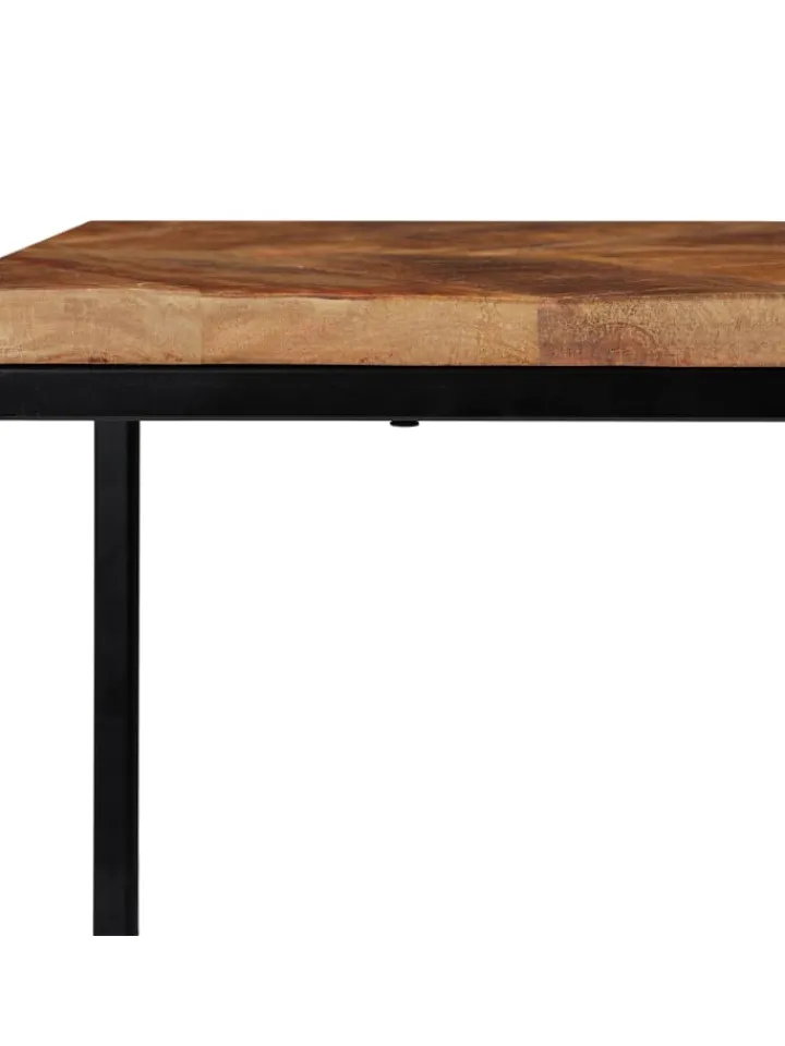 relaxdays Tische<2tlg. Couchtisch Set in Natur/Schwarz