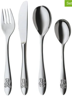 Silit Gedeckter Tisch<4tlg. Edelstahl-Kinderbesteck-Set "Pezzy"