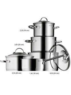 WMF Kochgeschirr<9tlg. Edelstahl-Kochgeschirr-Set "Provence Plus"