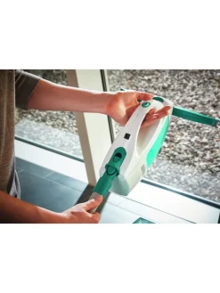 Leifheit Putz- & Waschutensilien<4tlg. Fenstersauger-Set "Dry&Clean" in Türkis
