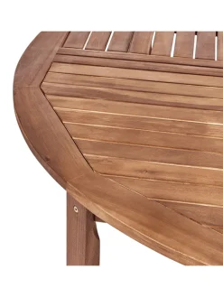 Beliani Gartenmöbel<7-tlg Gartentisch Set AGELLO in Braun