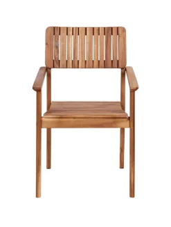 Beliani Gartenmöbel<7-tlg Gartentisch Set AGELLO in Braun